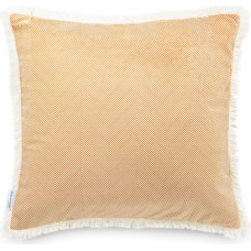 CLEAR dekoratyvinė pagalvė, imbiero spalvos, margintas aksomas 45x45 45x45