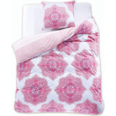 DIAMOND gultas veļa, rozā, apdrukāts klasisks motīvs, 200x220+80x80*2