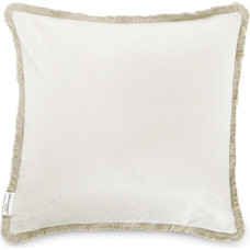 CLEAR dekoratyvinė pagalvė, cappuccino spalvos, margintas aksomas 45x45 45x45