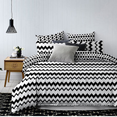 HYPNOSIS gultas veļa, melna, apdrukāts motīvs, moderns stils, moderns 155x220*2+80x80*2