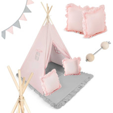 Nukido Teepee telts bērniem NK-406 - gaiši rozā