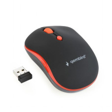 Gembird MOUSE USB OPTICAL WRL BLACK/RED