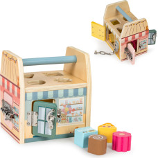 Bērnu attīstošā rotaļlieta - kubs - māja