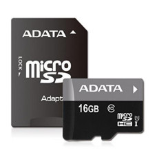 Adata MEMORY MICRO SDHC 16GB CLASS10/W/AD