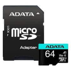 Adata MEMORY MICRO SDXC 64GB W/ADAP./AUSDX64GUI3V30SA2-RA1
