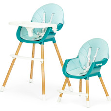Barošanas krēsls, 2-in-1 augstais krēsls/zemais krēsls, gaiši zils