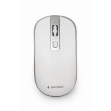 Gembird MOUSE USB OPTICAL WRL WHITE/SILVER