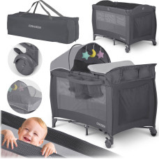 Ricokids Ceļojumu gultiņa 125 x 65 x 78 cm RK-242 antracīts