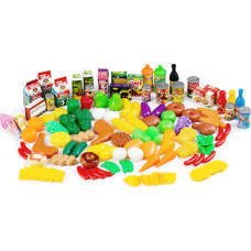 Plastmasas augļu dārzeņi virtuvei 120 gab