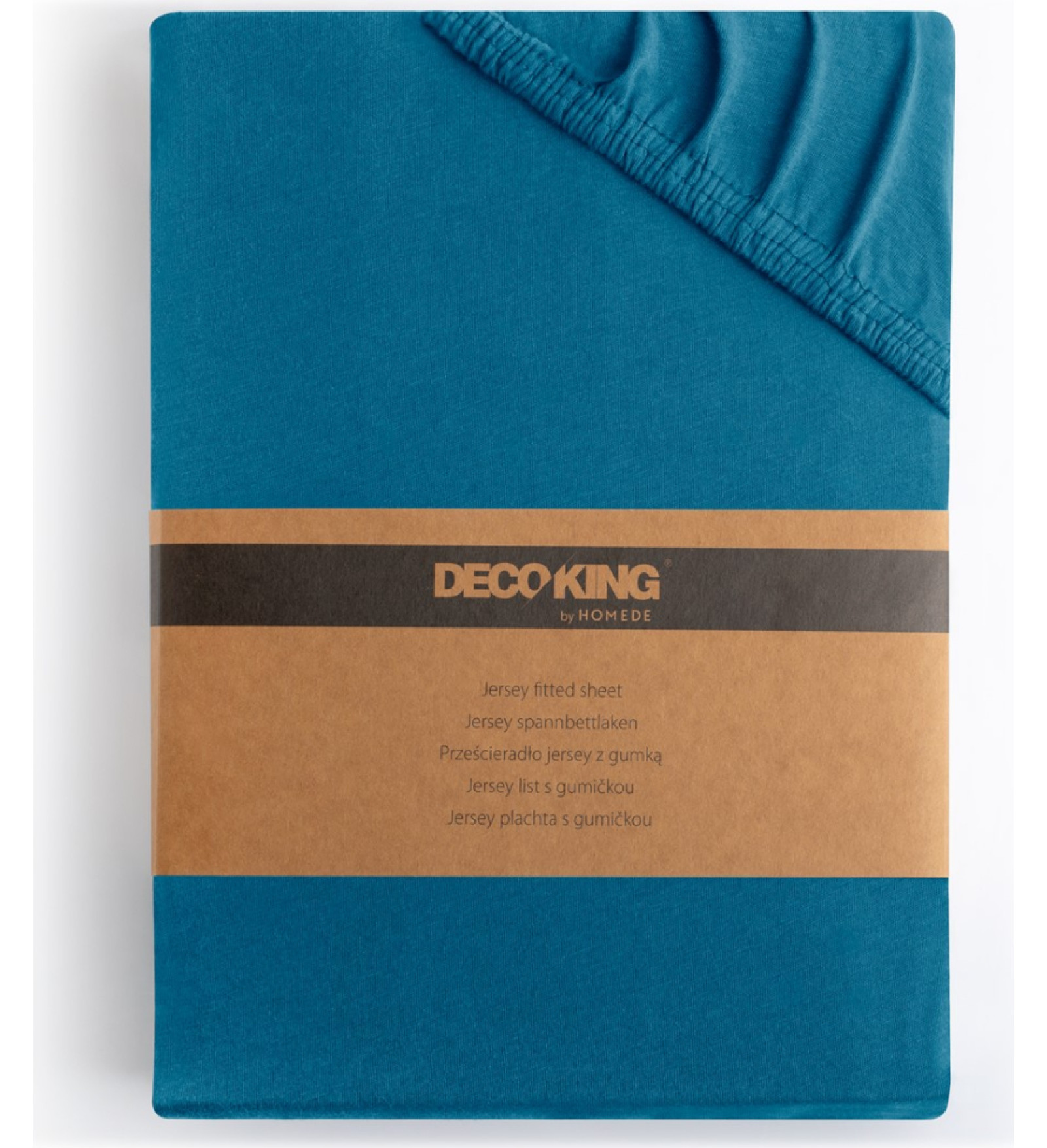Dzintara palags, zils, klasisks stils, džersija materiāls, 220-240x220