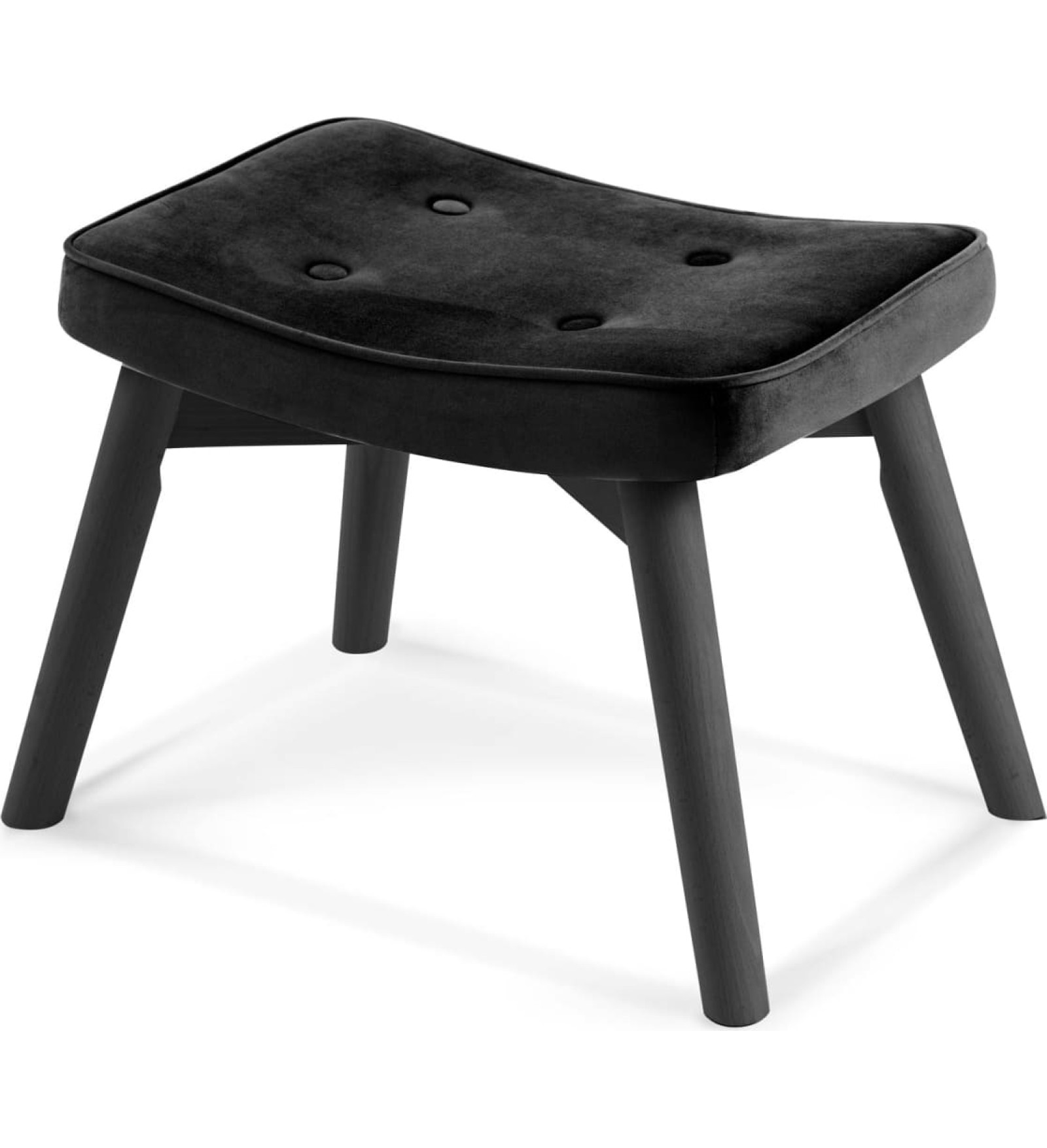 Sofotel Kāju balsts norvēģu atzveltnes krēslam, melns