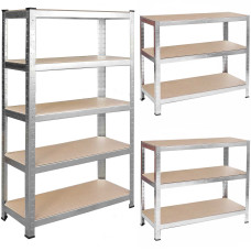 Humberg Metāla noliktavas plaukts 180 x 90 x 40 4846