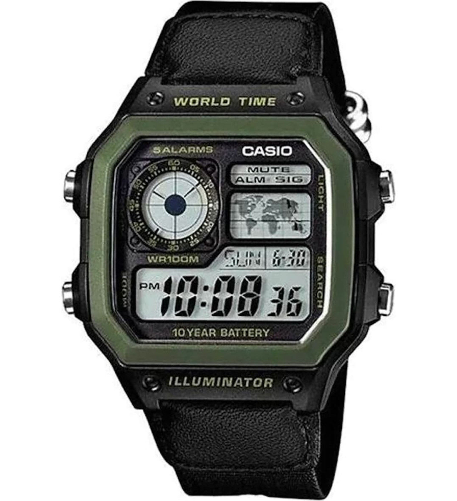 Casio VĪRIEŠU sporta pulkstenis AE-1200WHB-1B + BOX (zd146d)