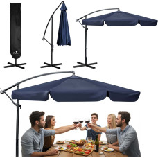 Plonos Saliekams dārza lietussargs, 6 sekcijas, 350 cm, ar pārsegu, PL-880