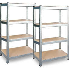 Plonos Metāla noliktavas plauktu komplekts 2 gab 174 x 80 x 40 cm PL-701