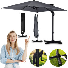 Plonos Saliekams dārza lietussargs 8 segmenti 420 cm ar pārsegu PL-883
