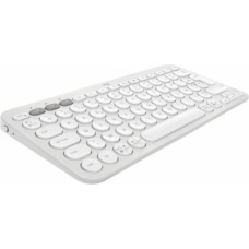 Bluetooth Tastatūra ar Planšetes Balstu Logitech K380 Francūzis Balts AZERTY