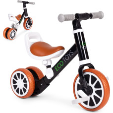 Līdzsvara velosipēds ar pedāļiem 2in1 melns
