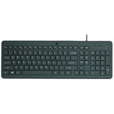 Klaviatūra HP Teclado con cable HP 150 Melns Spāņu Qwerty