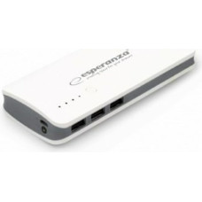 Power Bank Lādētājs Esperanza EMP106WE Balts Pelēks Balts/Pelēks 8000 mAh