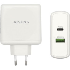 USB Lādētājs Sienas Aisens PD 3.0 USB-C 48 W Balts
