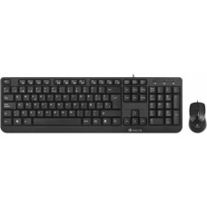 Klaviatūra un Pele NGS Cocoa Kit (2 pcs) Melns Spāņu Qwerty