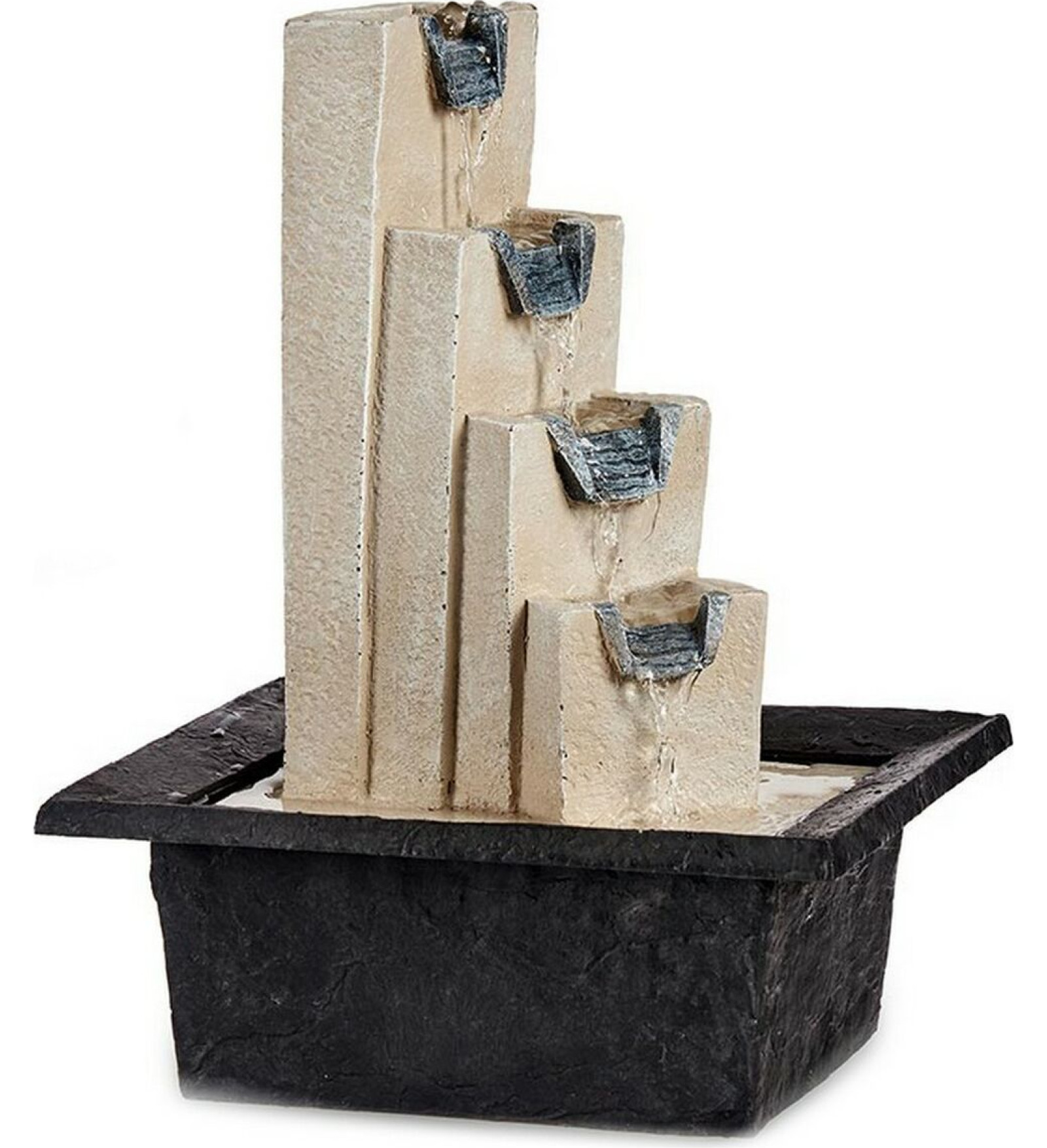 Fountain Staircase Brown Plastic Resin (24 x 38 x 30 cm)