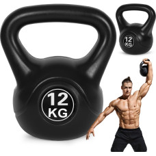 Kettlebell tējkanna 12 kg vingrošanai hanteles bumba svara slodze fitnesa svars
