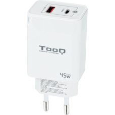 Sienas Lādētājs TooQ TQWC-GANQCPD45WT Balts 45 W (1 gb.)