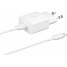 Sienas Lādētājs + USB Kabelis C Samsung EP-T1510XWE Balts 15 W
